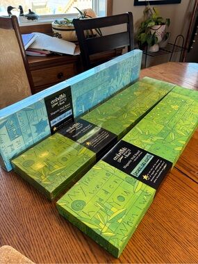 Demdaco Green and Blue Magnetic Wall Board Panels Photo Pic Display Office Roeda